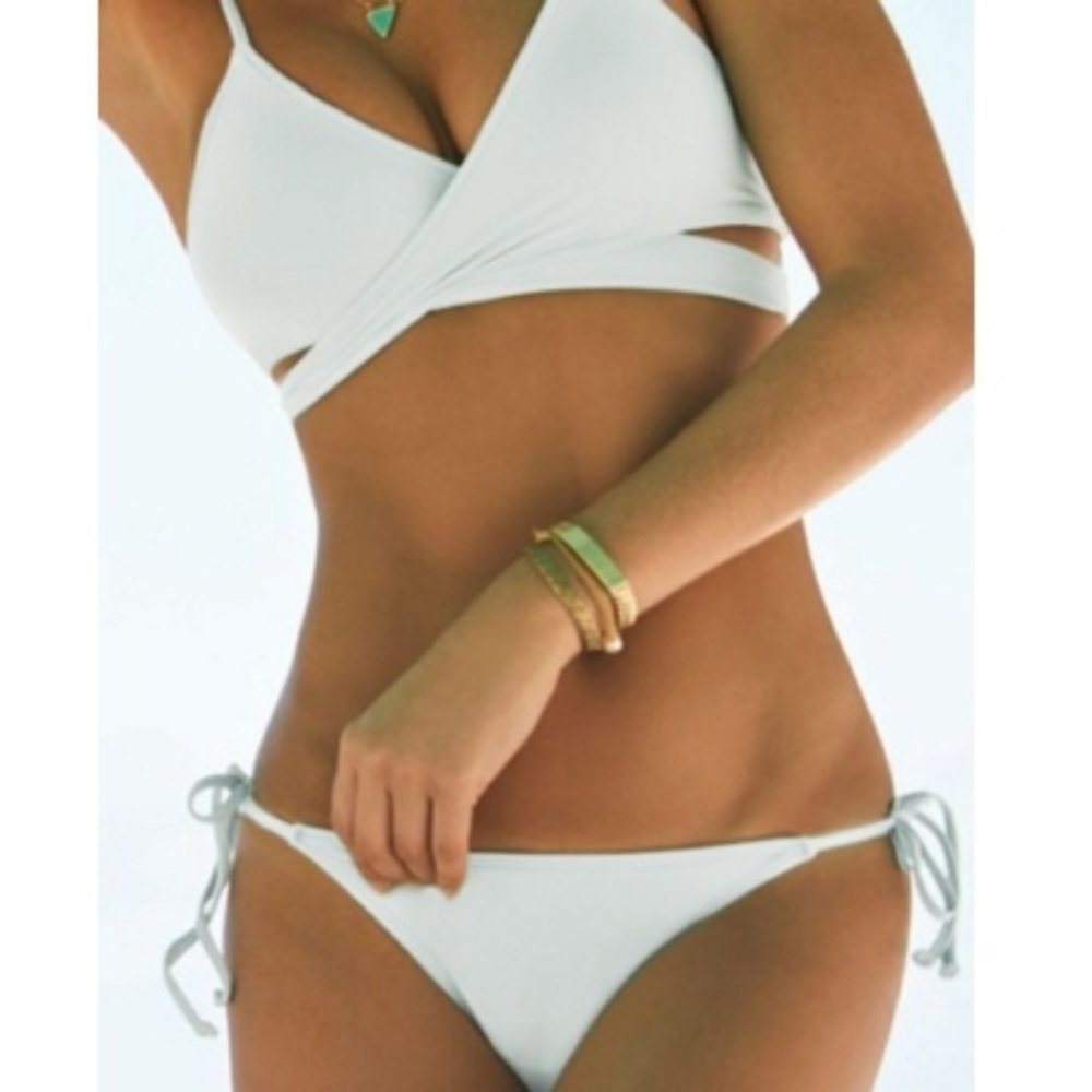 Light blue tie bikini